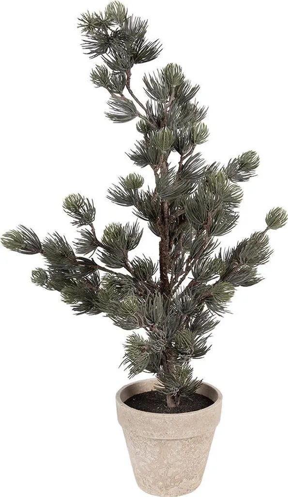 Clayre & Eef Plante Artificielle 30x30x65 cm en Plastique Vert Durable