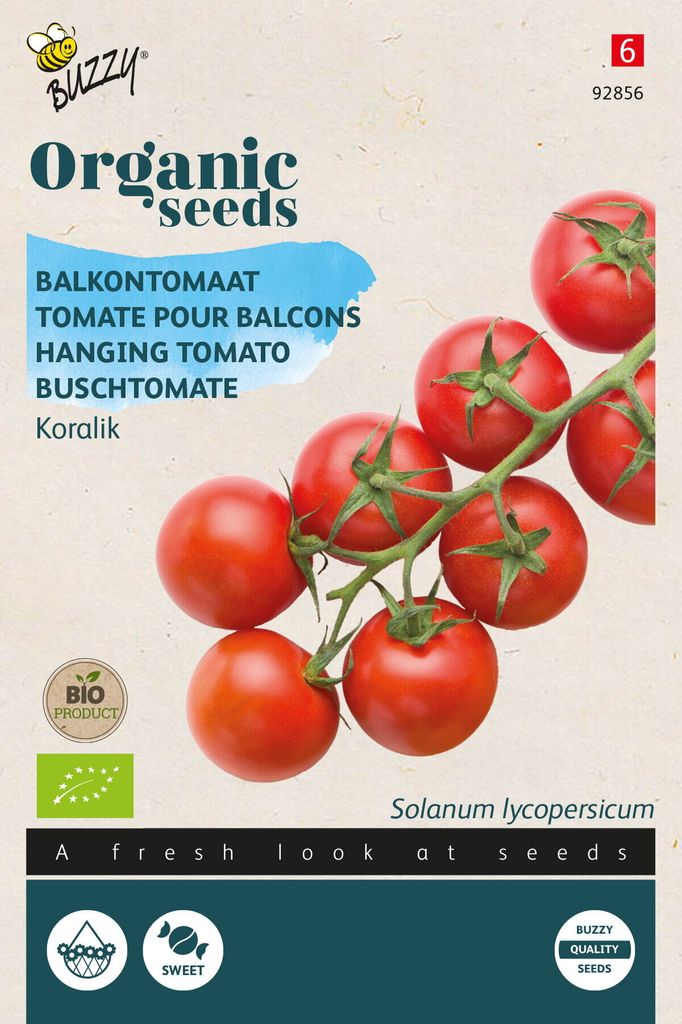 Buzzy Organic Buschtomate Koralik -  Samen - Ca. 10  Samen Produktbild 