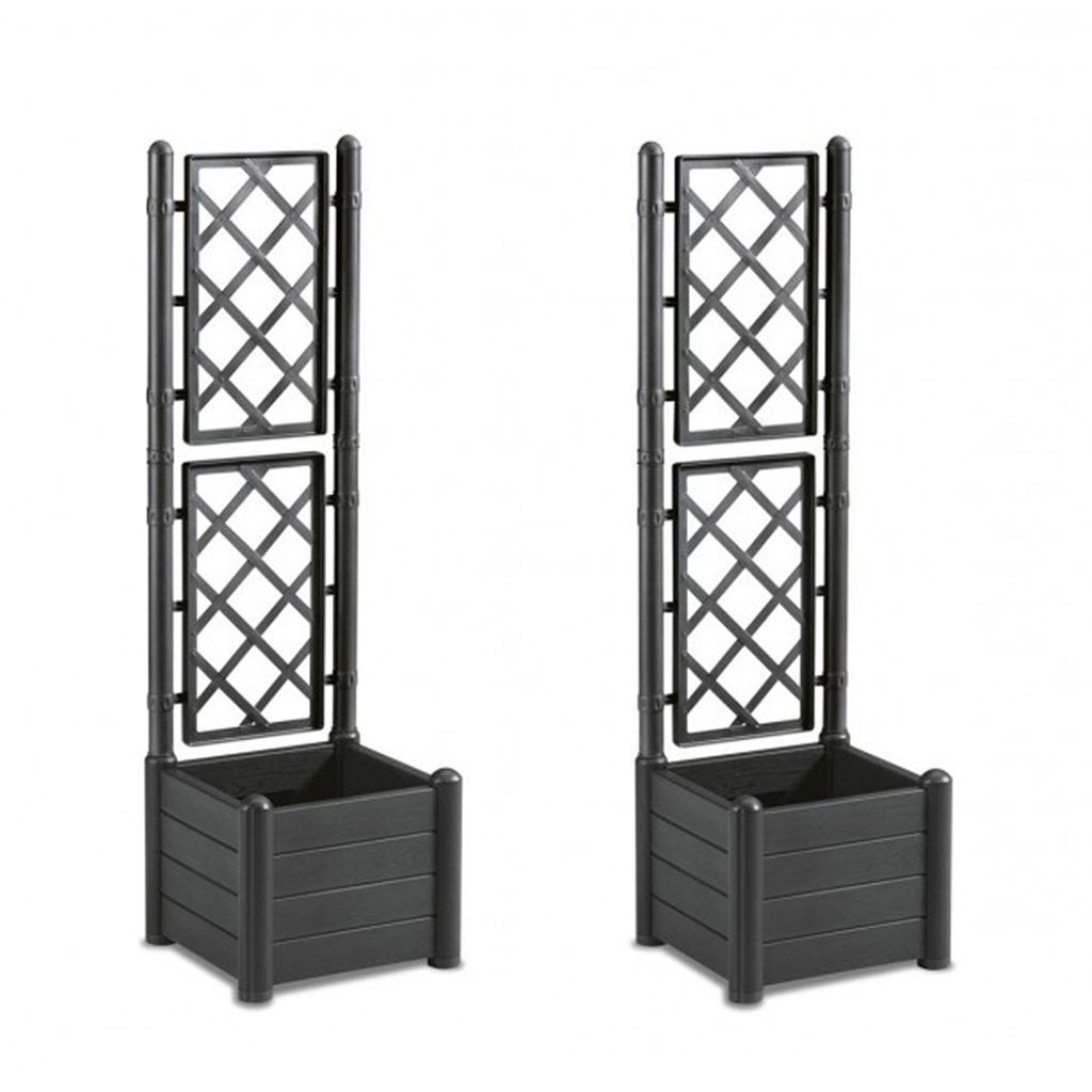 Set: 2 x Spalier Holz Optik (schmale Version) Farbe: Produktbild 