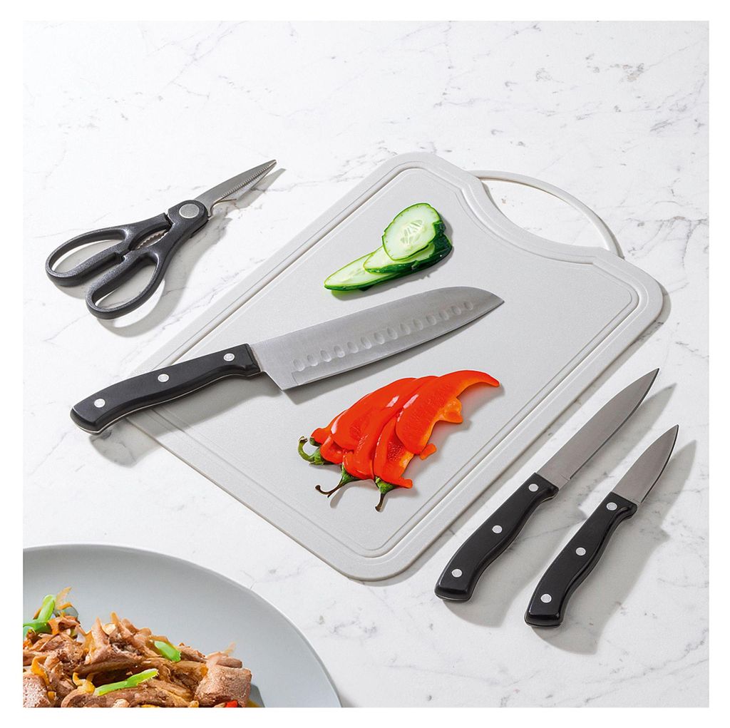 Messer-Set mit Schneidbrett 5-teilig Produktbild 