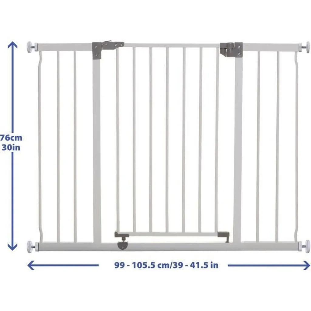 Barrière de sécurité enfant pour porte et escalier large 99-105,5 cm