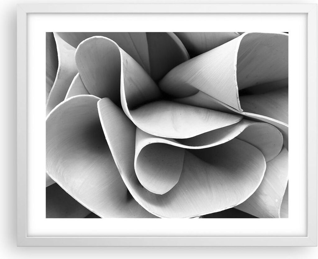 Gerahmtes Poster - Weißer Rahmen - Material Ornament Stück - 50x40 cm - Wand Bild - Wanddeko - Wandbilder - Kunstposter - Wandposter - Bilderrahm...