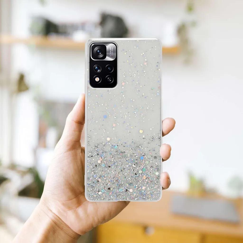 Custodia Trasparente Glitter Xiaomi Redmi Note 11 Pro+ | Cadorabo - 6