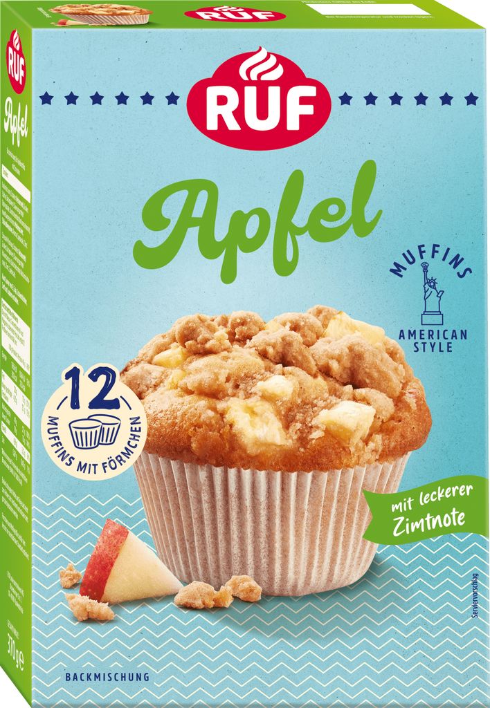 RUF Muffins Apfel Backmischung Produktbild 