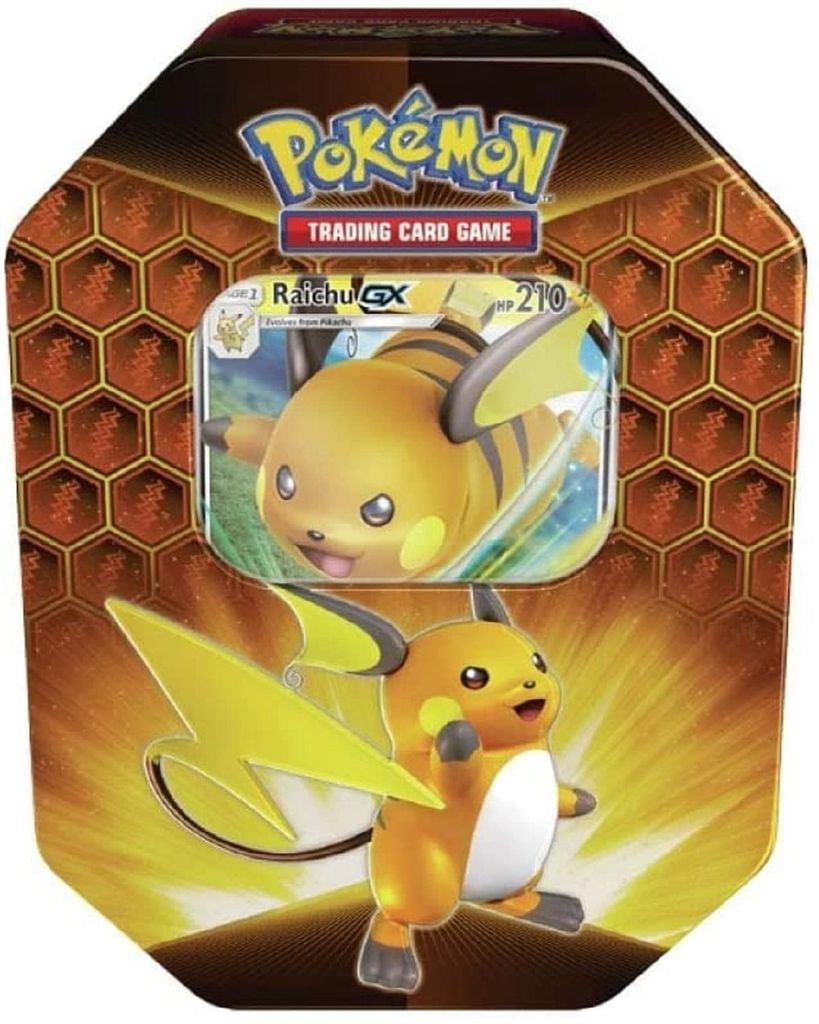 Pokémon Hidden Fates Raichu GX Tin Englisch