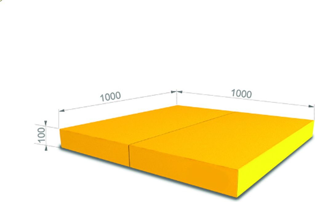 Gymnastická podložka 2-dielna 100x100x10 | mäkká podlahová Obrázok produktu 5