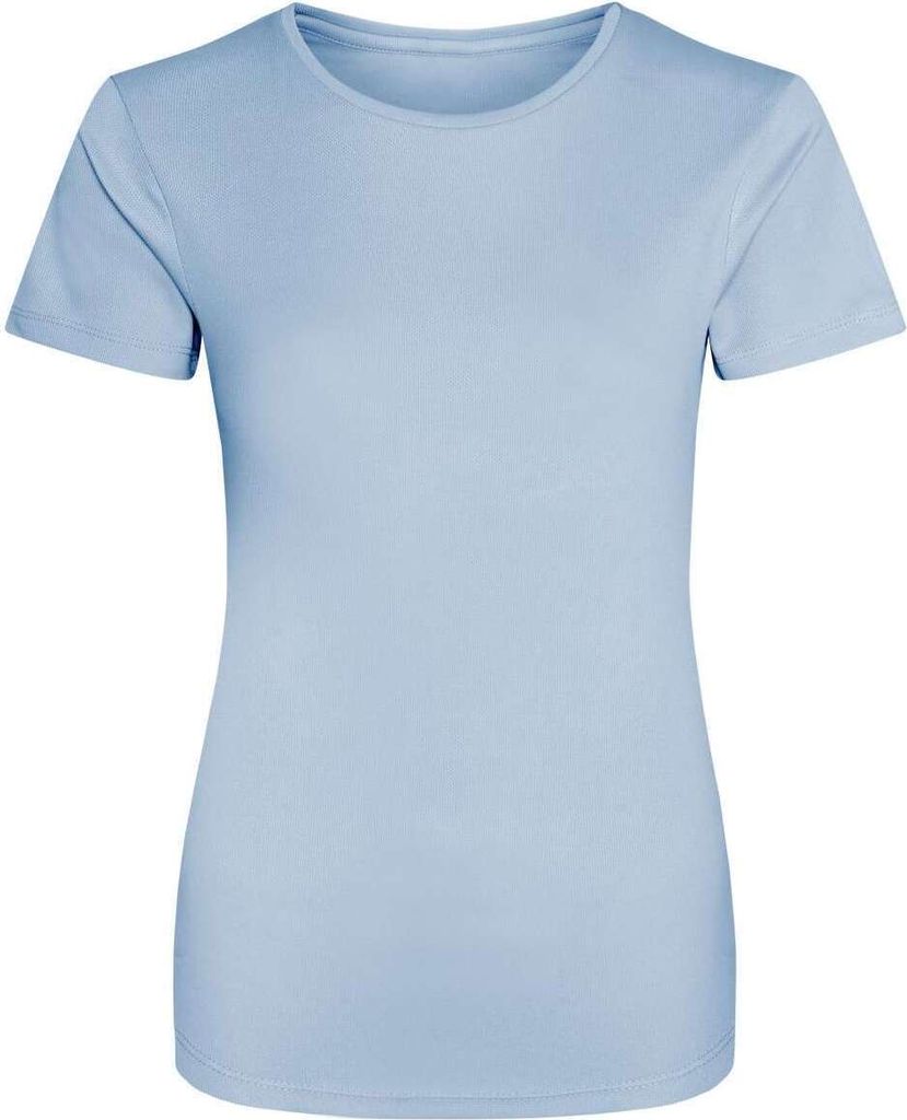 Just Cool JC005 | Girlie Cool Sport T-Shirt + WRAP - Farbe: Sky Blue - Größe: M