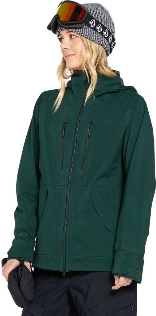 Volcom Vs 3l Stretch Gore Jacke Grün L Frau Grün L