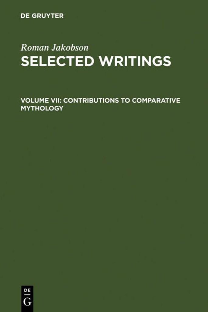 Contributions to Comparative Mythology