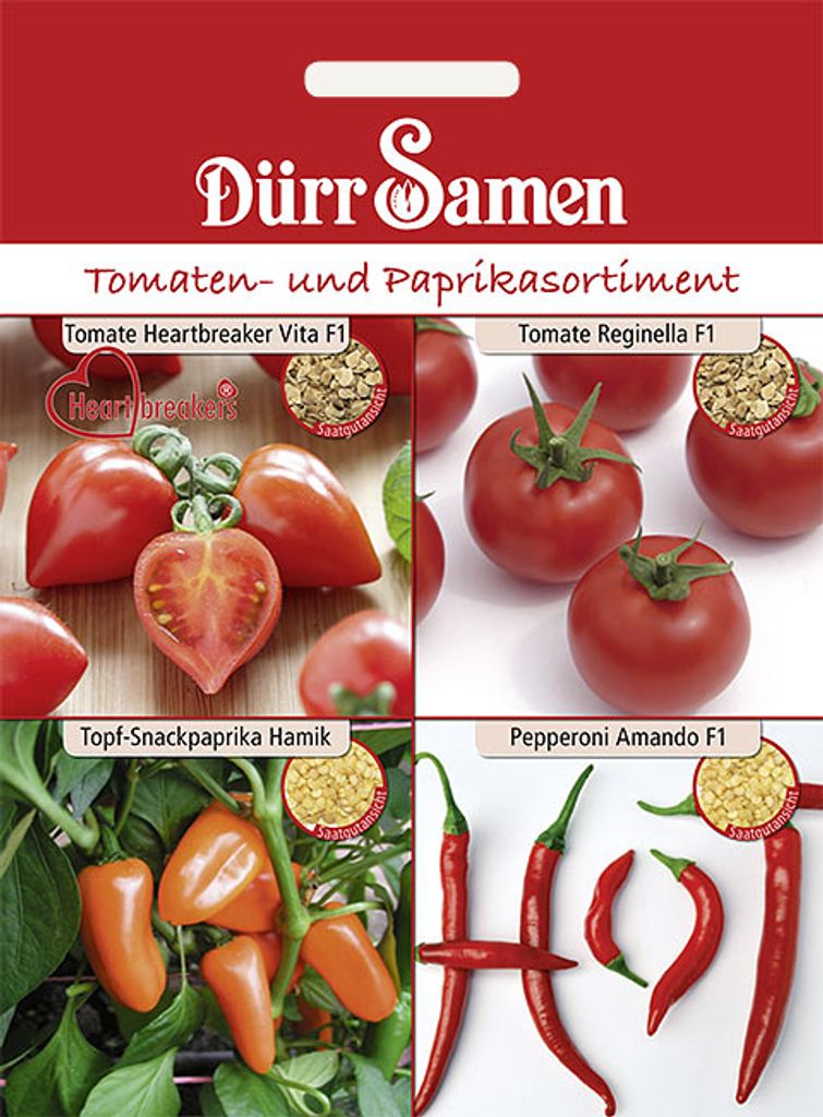 Tomate- & Paprikasortiment | Tomaten- & Paprikasamen von Dürr-Samen