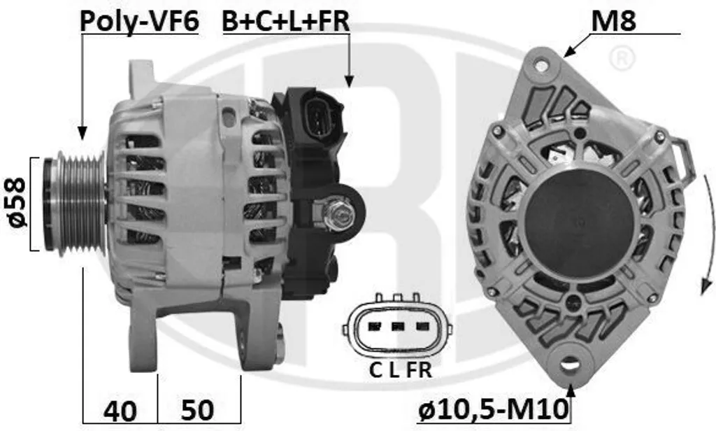 Problème de batterie Kia Soul II ? Alternateur ERA 209654A OE 37300