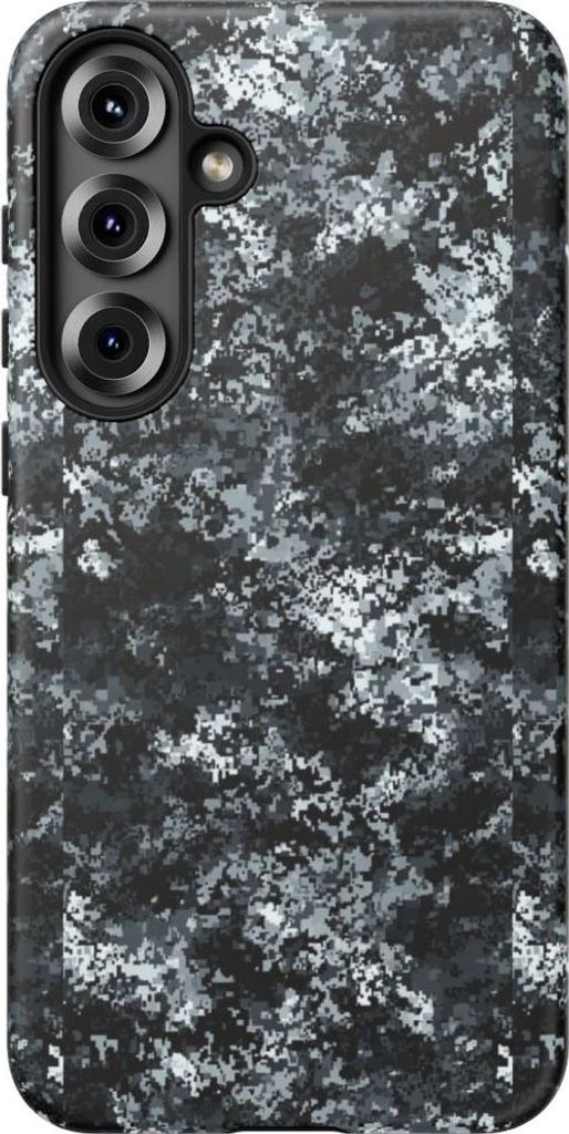 Digitales Grau-Camouflage – Hülle Kompatibel mit Samsung Galaxy S25 Plus
