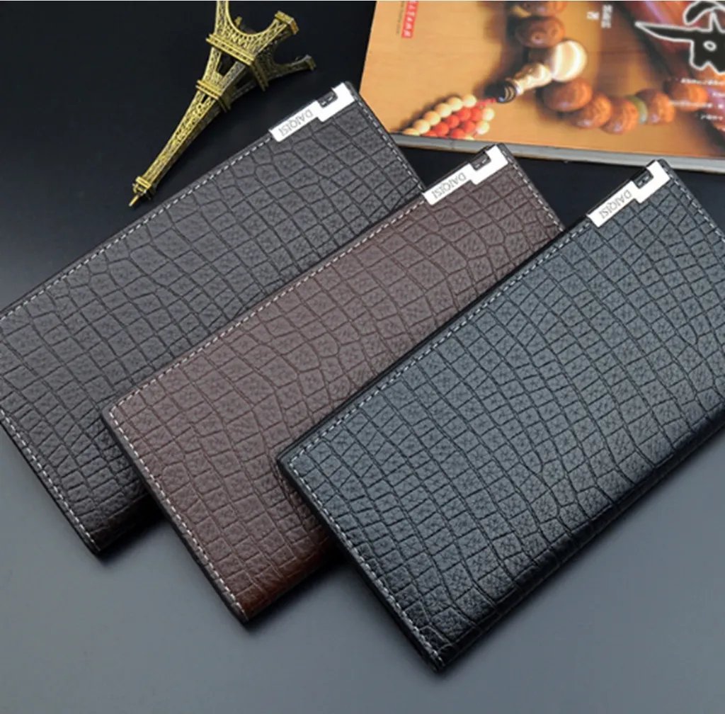 Portafoglio Uomo Daiqisi Jared Marrone Scuro KP36174 - Vera Pelle Slim - 3