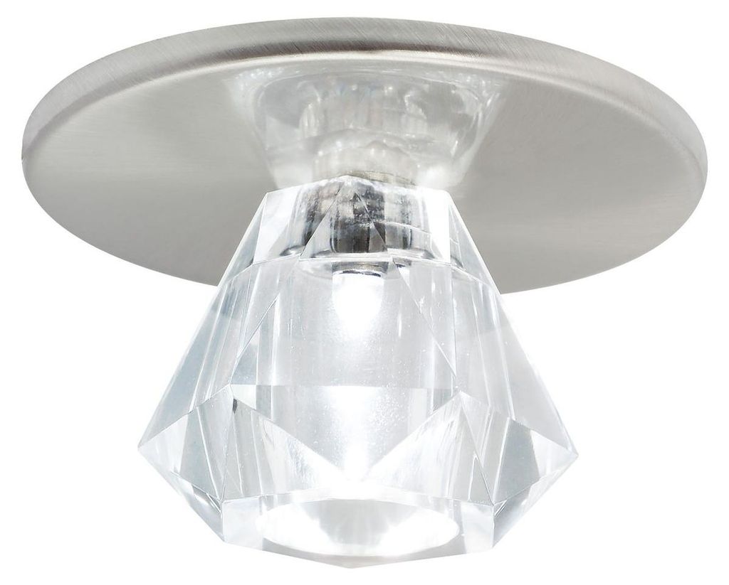 Paulmann LED Einbauleuchte Star Line Kristall Eisen gebürstet 0,36W Tageslichtweiß 6500K
