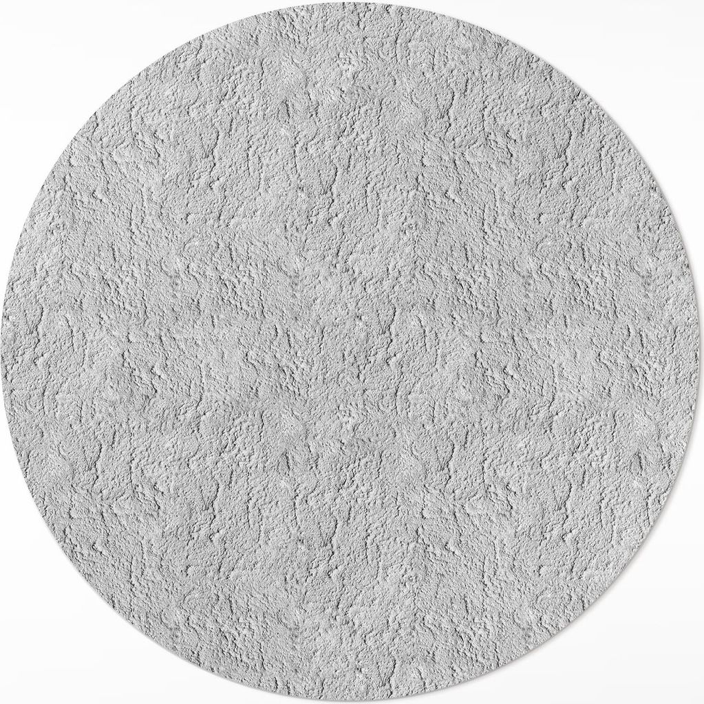 Raue Textur von modischem Stein – Vinyl Fußmatte – Ø 80cm – Rutschfest – Pflegeleicht & Langlebig