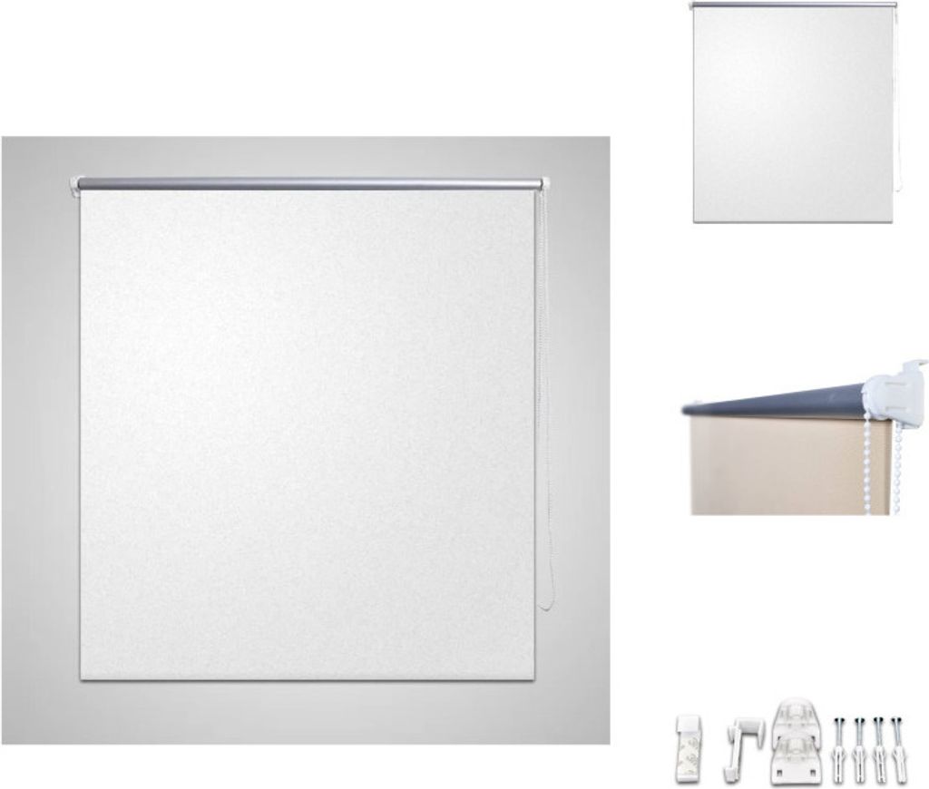 Verdunkelungsrollo Verdunklungsrollo 100 x 230 cm weiß - Jalousien & Rollos