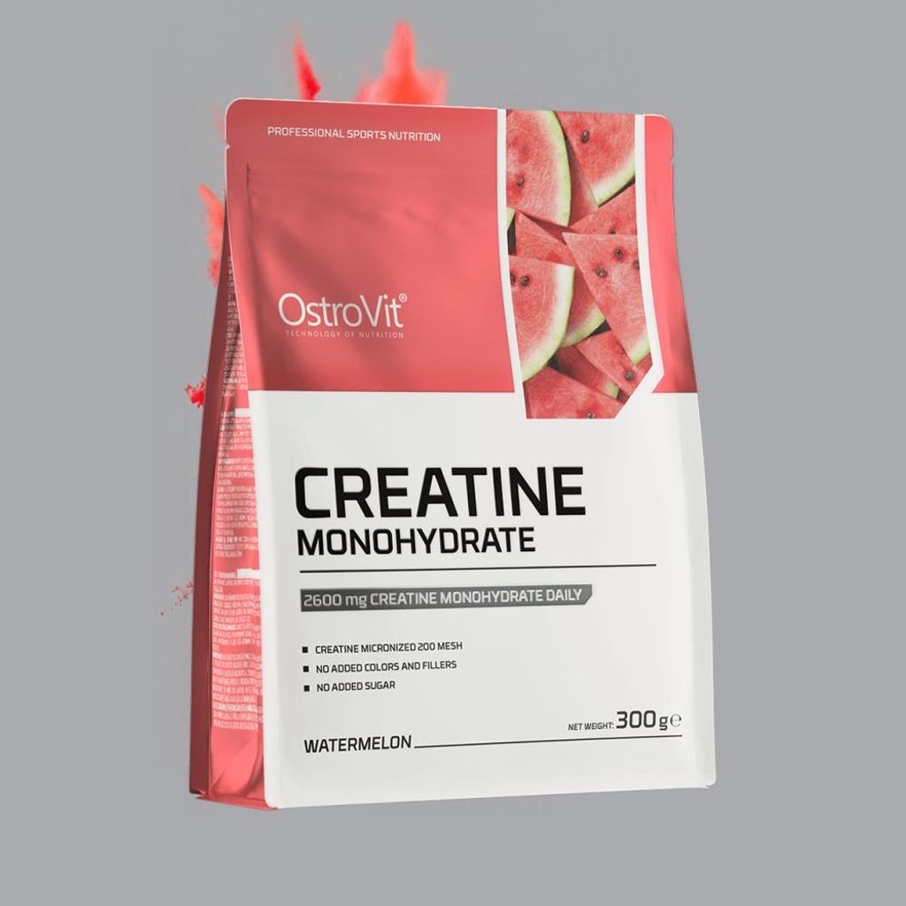 Creatine Monohydrate - flavoured (300g) Watermelon Produktbild 