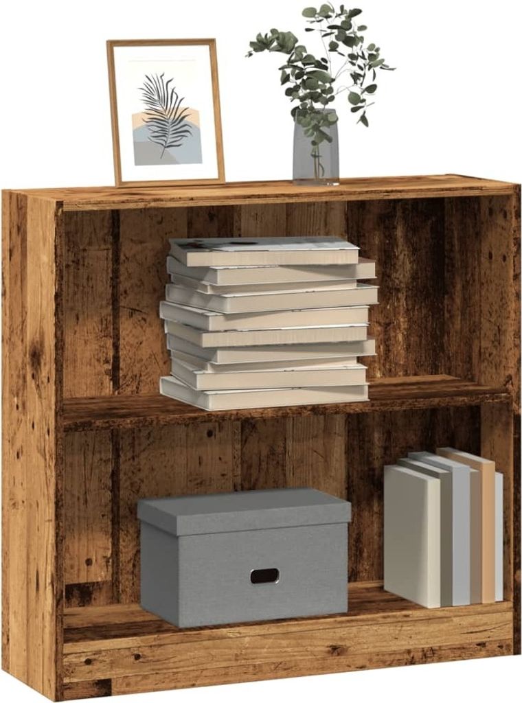 Möbel Bücherregal Altholz-Optik 80x24x76cm Holzwerkstoff857833