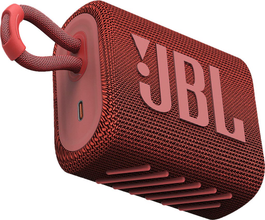 JBL GO3 Bluetooth-Lautsprecher, tragbar, rot Produktbild 