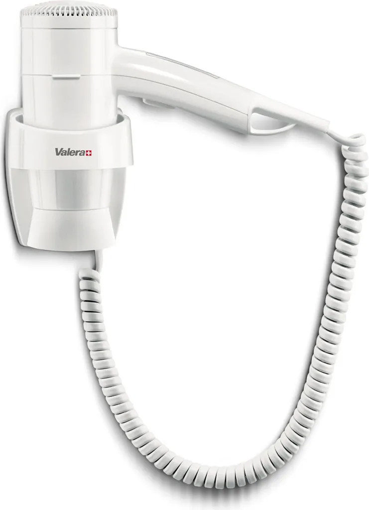 Sèche-cheveux mural Valera Premium 1600 blanc puissant avec support fixe