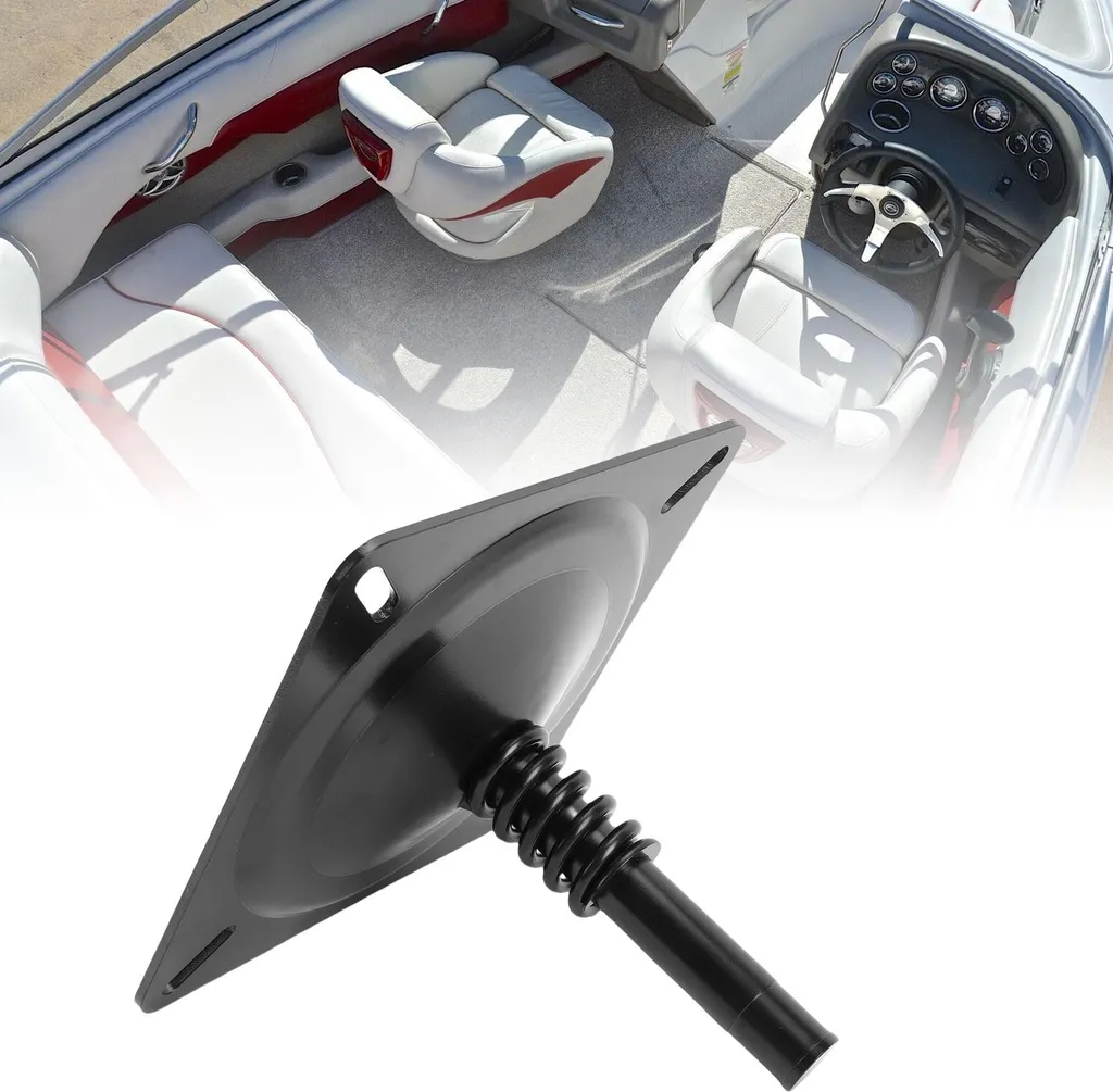 Support de siège bateau en acier galvanisé avec base pivotante 3/4"