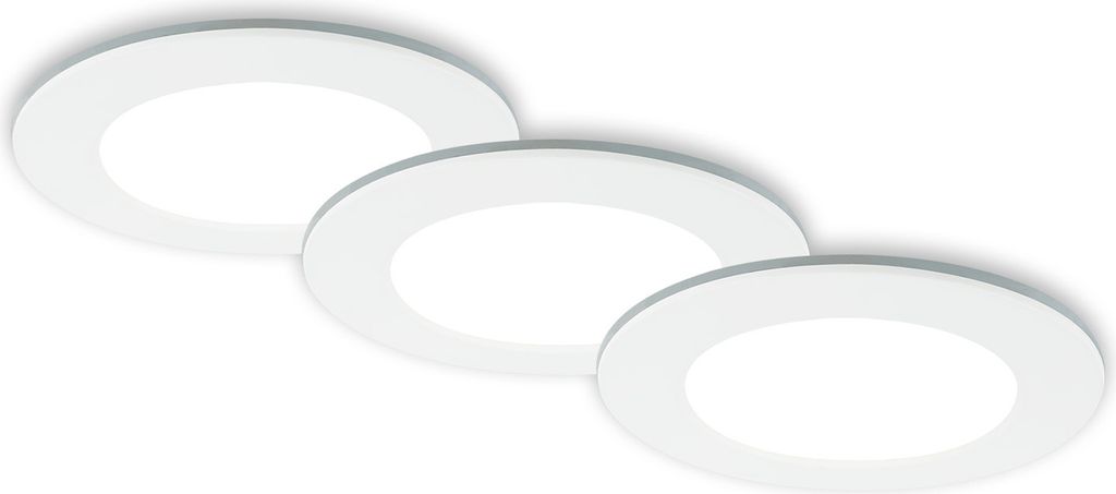 LED vestavná svítidla do koupelny sada 3 stmívatelných Obrázek produktu 