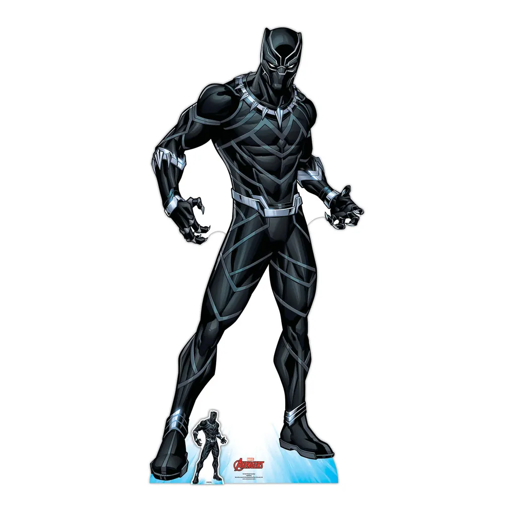 Déco Panthère Noire Wakandas Protector Facile à Monter en Carton