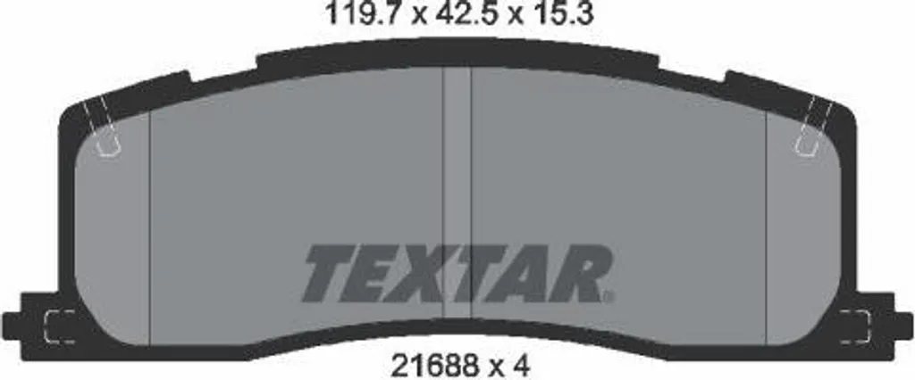 Plaquettes de Frein Haute Performance Textar 2168801 OE AY060TY010