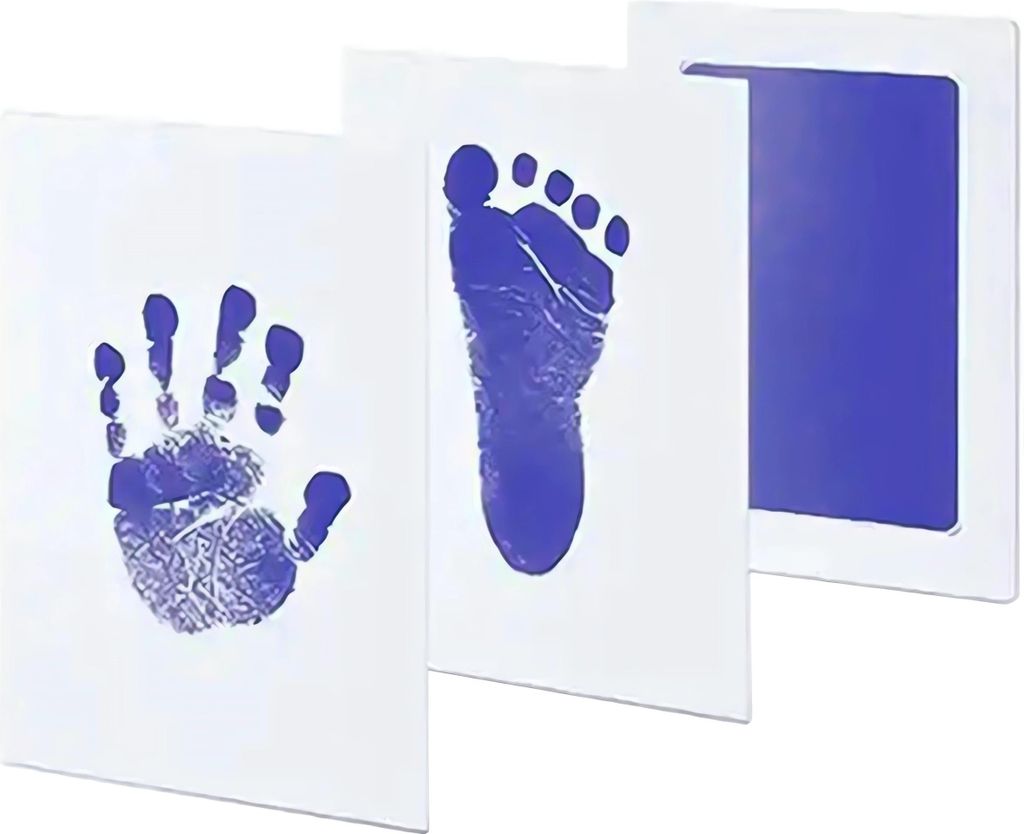 Da83A Nezanechávající Otisek Ruky A Nohy 10X15,3 Cm Modrý