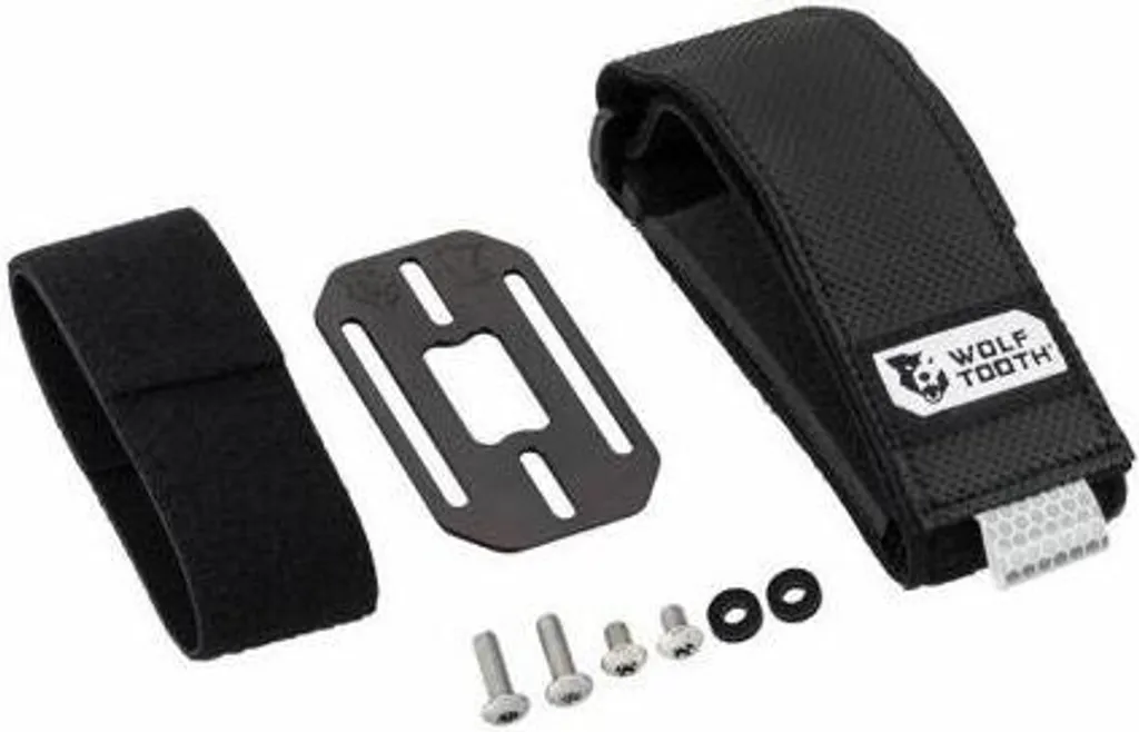Wolf Tooth B-RAD Medium Strap pour bikepacking et gravel, noir