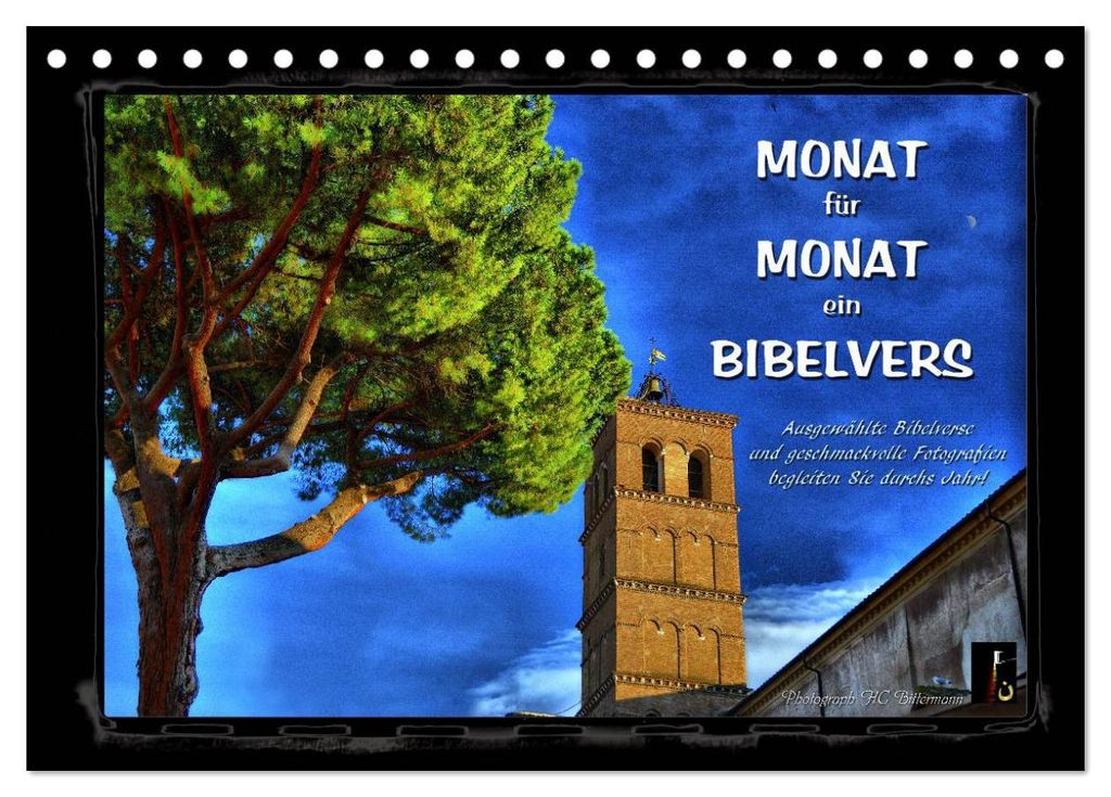 Monat für Monat ein Bibelvers (Tischkalender 2027 DIN A5 quer), CALVENDO Monatskalender