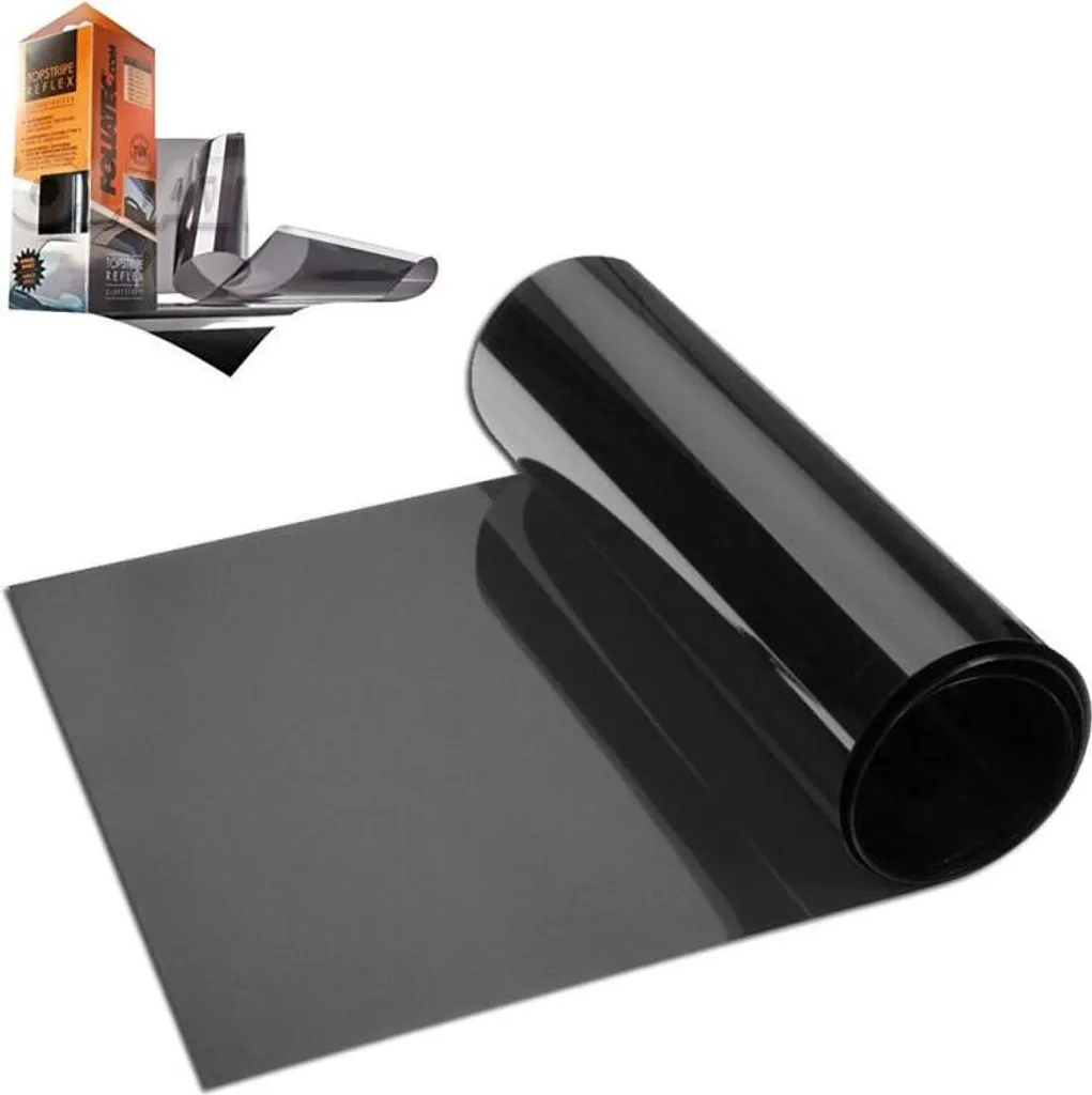 Autocollant réfléchissant noir Topstripe Reflex pour voiture et moto