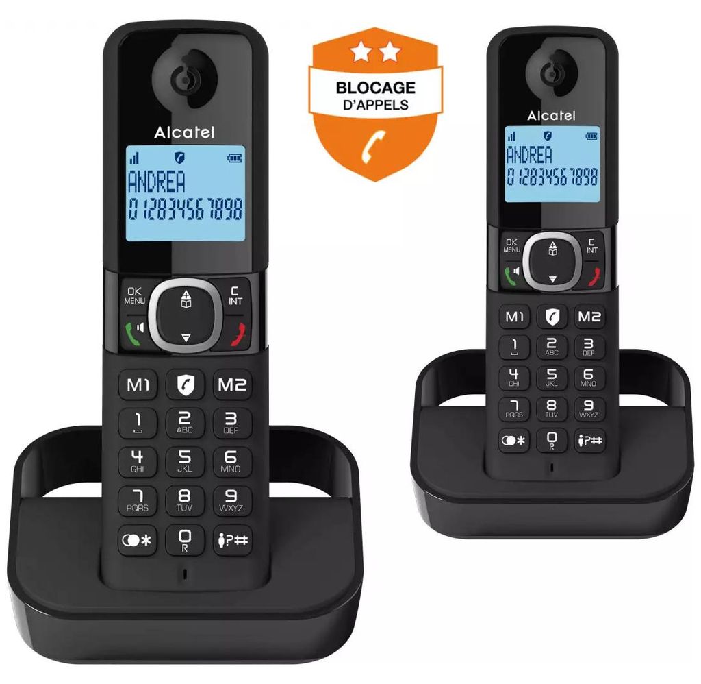 Alcatel F860 DUO EU, DECT-Telefon, Kabelloses Mobilteil, Produktbild 