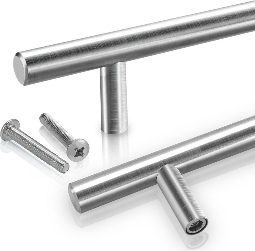 Jiubiaz Möbelgriffe Schrankgriffe Küche Schrankgriff Bad Küchengriff Büro Türgriff 156*96*12MM 100 Stück