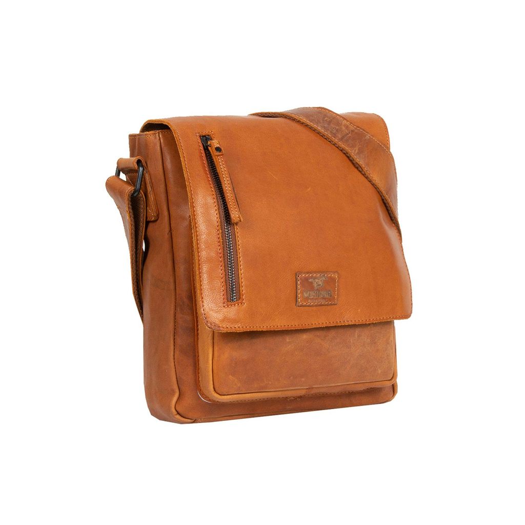 MUSTANG San Marino Umhängetasche - Leder, Cognac Braun, Produktbild 