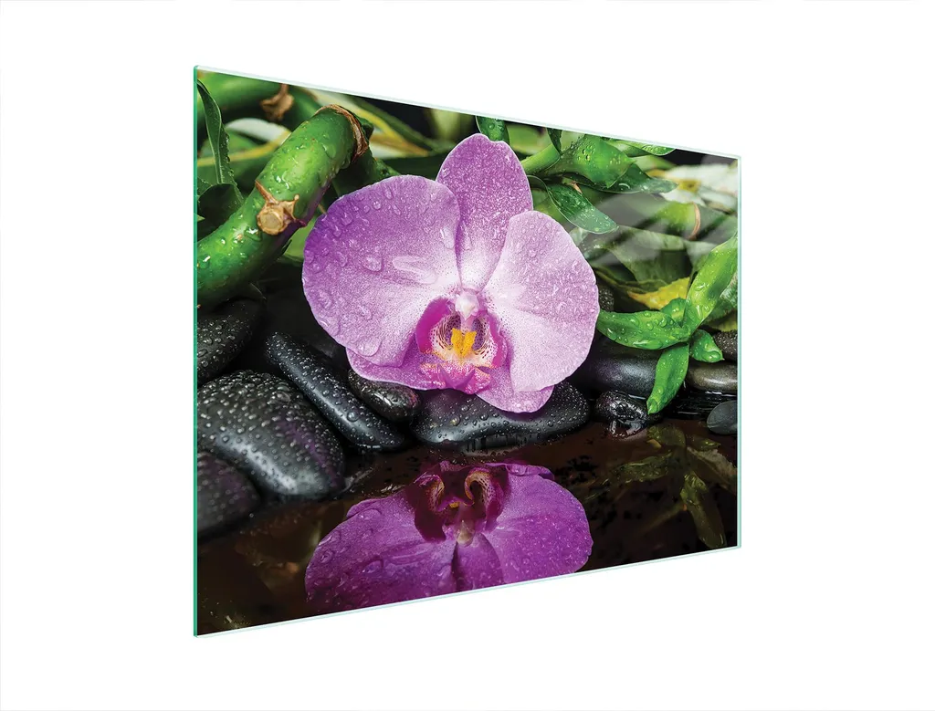 Tagliere in vetro 40x30 Orchidea