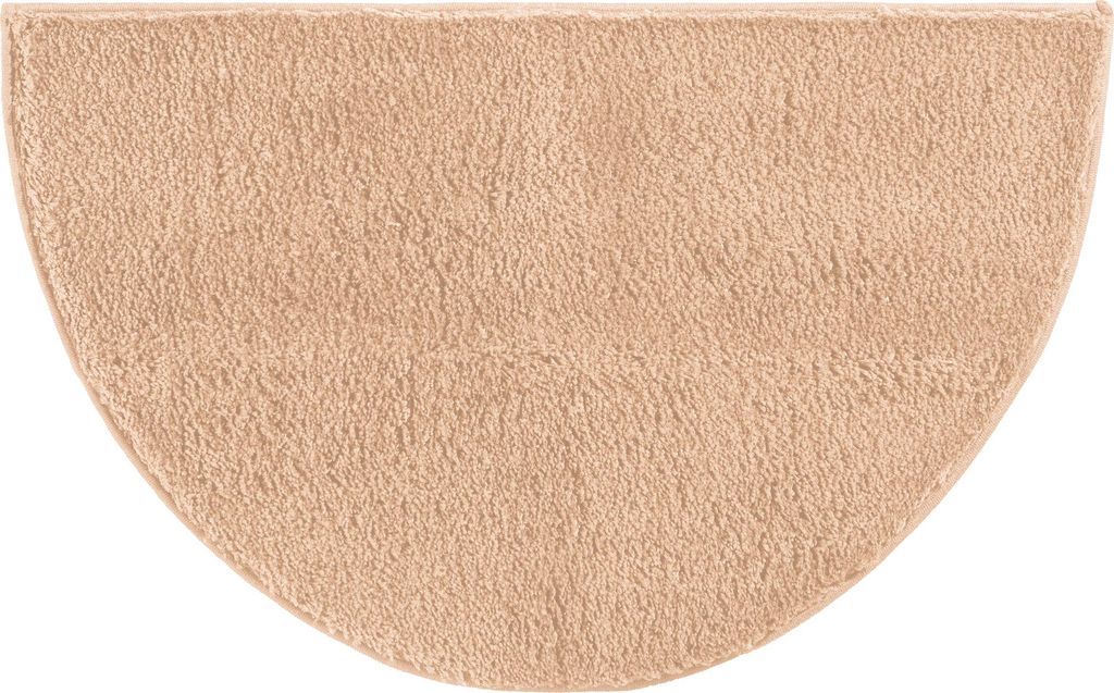Erwin Müller Duschvorlage Rhodos" halbrund beige 50x80 cm"