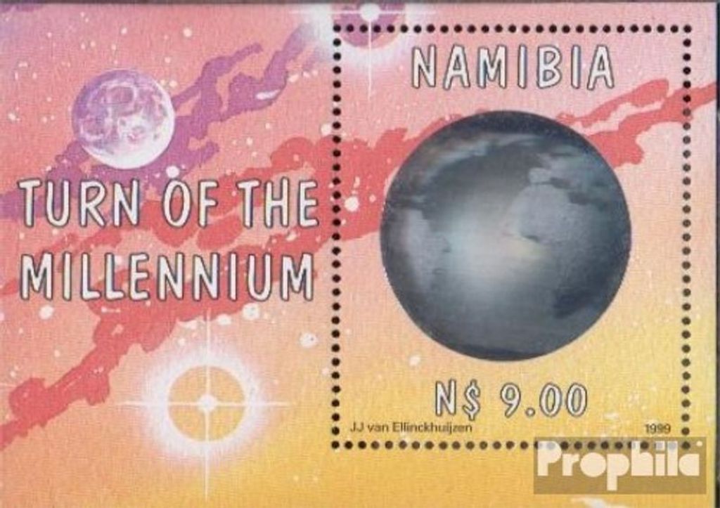 Briefmarken Namibia - Südwestafrika 1999 Mi Block52 (kompl.Ausg.) FDC Weltkugel