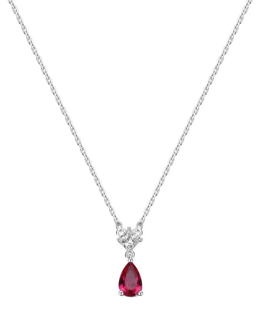 Collier Passion Rubin Fancy en Argent Sterling FPR111 pour Femme Raffinée