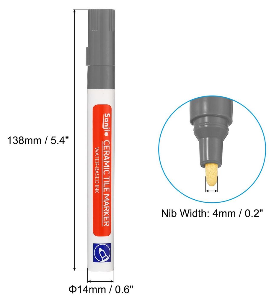 Fugenstift, 4 Pack Fliesenfarbe Markierung Reparatur Stifte Farbe Stifte Fliesen Fugensiegel Stift mit zus?tzlichen Tipps fš¹r Boden fliesen spal...