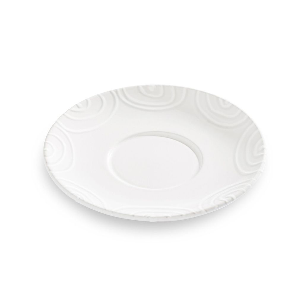 Gmundner Keramik Weißgeflammt Teeuntertasse 18 cm