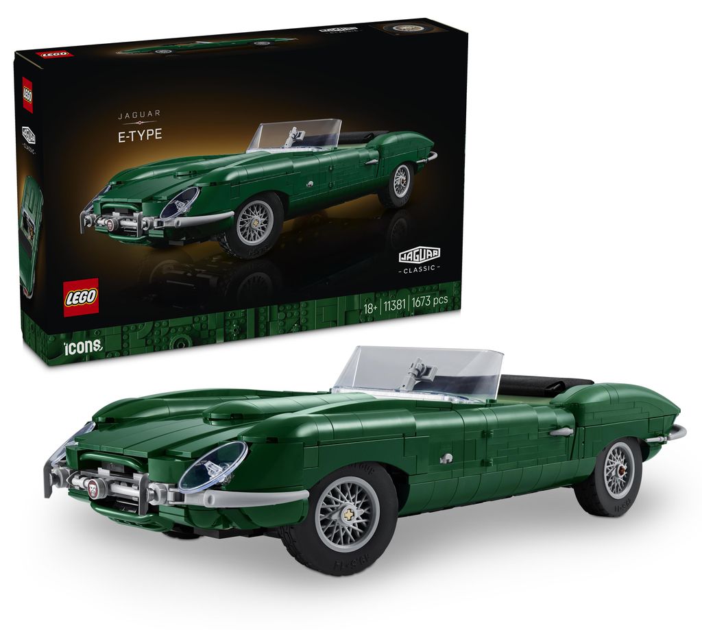 LEGO Icons Jaguar E-Type - Klassischer Sportwagen Modellbau Produktbild 