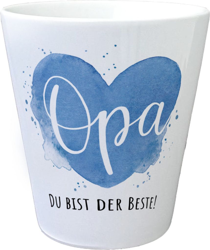 Bester Opa Blumentopf mit Spruch Opa Du bist der Beste Produktbild 