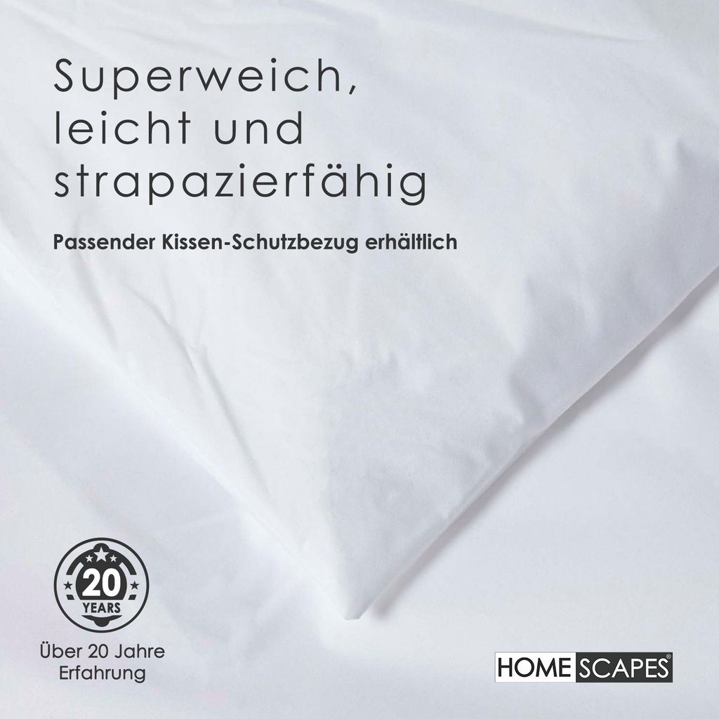 HOMESCAPES Wasserdichter Bettdecken-Schonbezug - 135 x 200 Produktbild 4