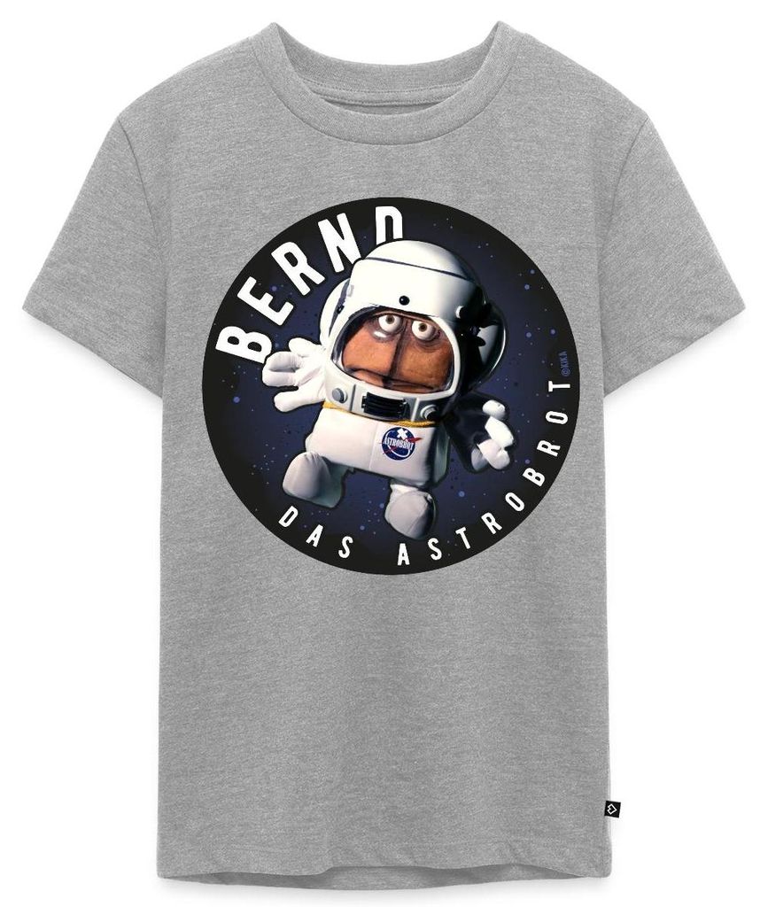 Spreadshirt Bernd Das Brot Astrobrot Rund Teenager Premium T-Shirt, 158/164 (12 Jahre), Grau meliert