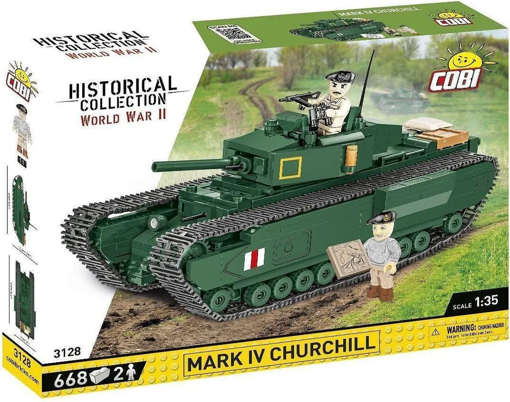 Char Cobi 3128 Mark IV Churchill : Maquette sans Colle Durable et Précise