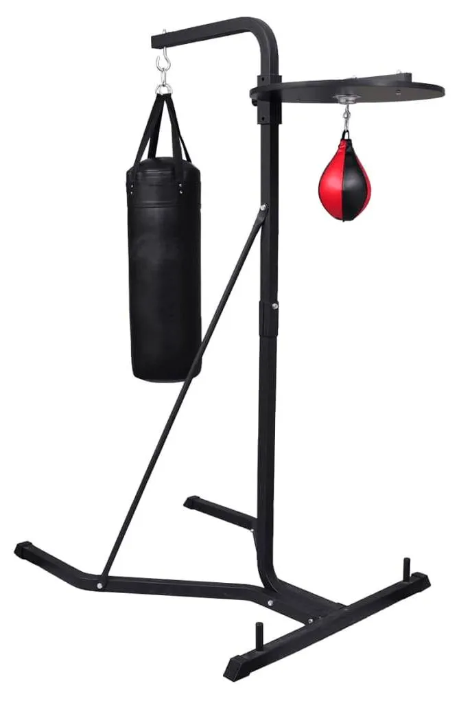 Support de Boxe en Acier Robuste VidaXL avec Plateforme Réglable