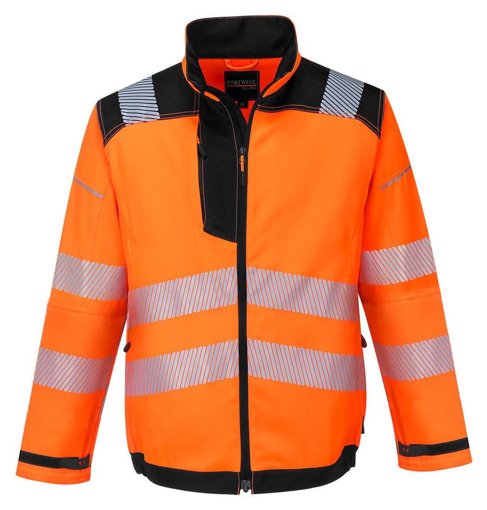 Portwest T500 PW3 Warnschutzjacke Orange/Black Gr. L Produktbild 