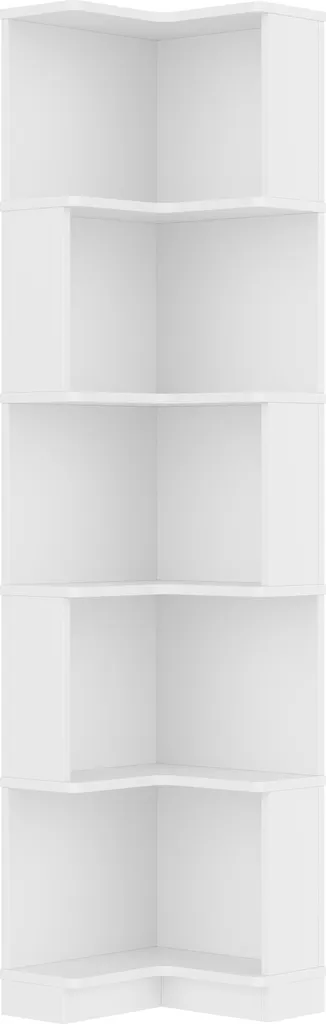 Bibliothèque d'angle LED 175cm : Solution Rangement Gain de Place en L - 14