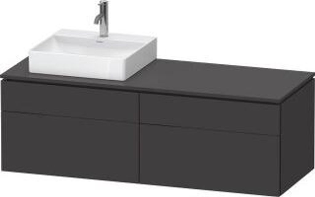 DURAVIT LC4870L80800000 Konsolen-WTU wh L-Cube 550x1400x482mm
